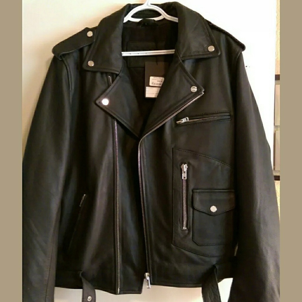 1934 leather motorcycle jacket, brand new with tag